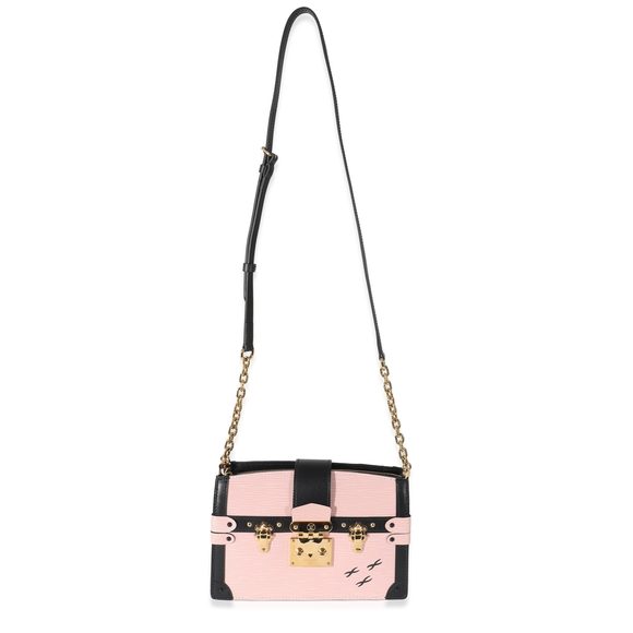 Louis Vuitton Rose Ballerine Epi Leather Trunk Clutch Shoulder Bag - Picture 3 of 8